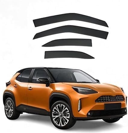 INRNT Deflettori Finestrini Auto per Toyota Yaris Cross 2020-2024,Protezioni Finestra Laterale Deflettori Set Paravento Antiturbo