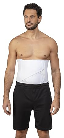 FGP Fascia Post Operatoria FPO-100, Bianca, Altezza 24 cm, Circonferenza Bacino 105-117 cm, XL