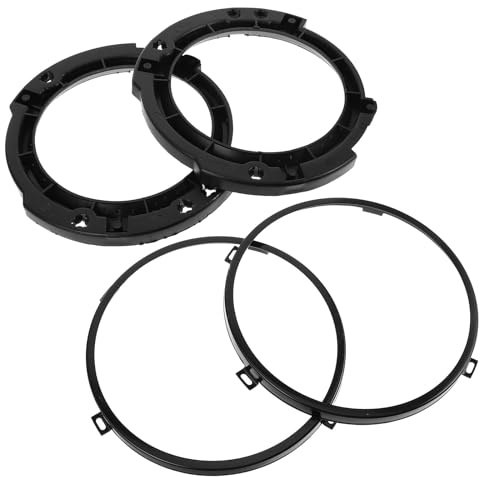 UTHCLO 2 juegos Anillo Soporte Montaje Faros Redondos para Vehículo Todoterreno JK Fijación Estable y Diseño Decorativo para Reemplazo Seguro de Faros Delanteros