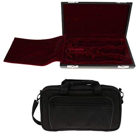 Tubayia Leinwand Oboe Tragetasche Handtasche Blasinstrument Zubehör Aufbewahrungstasche mit Holzkiste