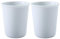 Gaolinci Lot de 2 gobelets Simples en céramique Blanche pour Bain de Bouche, 140 ML