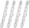 Tubo halógeno HaloLine, base R7S, lámpara de tubo halógeno T3, 230 V, 200 vatios, 78mm, blanco cálido - 2800 K (4 packs)