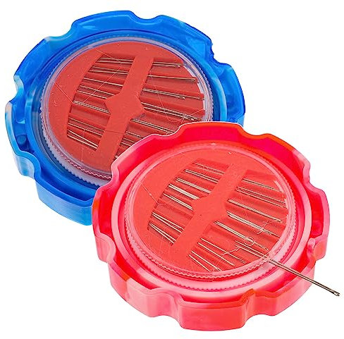 Ciieeo 2stücke Tragbare Magnetische Nadelhalter Für Quilting Praktische Nadelaufbewahrung Für Zuhause Und Blau Mit Einfacher Handhabung Und Sicherem Nadelplatz