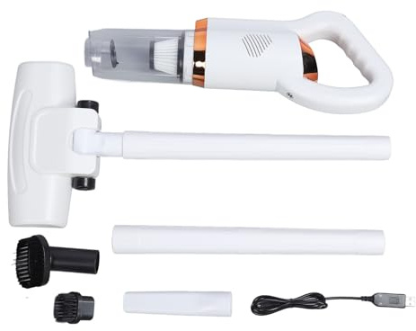 Zerodis Cordless Stick Vacuum Cleaner 8500Pa Suction Power 120W Handheld Vacuum Cleaner with 600ml Dusts Cup, Lithium Battery 2000mAh Included (White)
