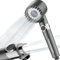High Pressure Shower Head with 15-Stage Filter and 3 Extra Filter Cartridges, 3+1 Spray Modes, Hard Water Filter Shower Head with 2m PVC Hose, Handheld Massage Shower Filter for Chlorine Removal-Gray