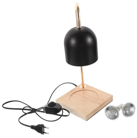 Luxshiny Candle Warmer Lampe Mit Einstellbarem Licht Vintage Duftlampe Für Raumduft Für Schlafzimmer Und Büro Und Flammlos Für Duftende Jar-Kerzen