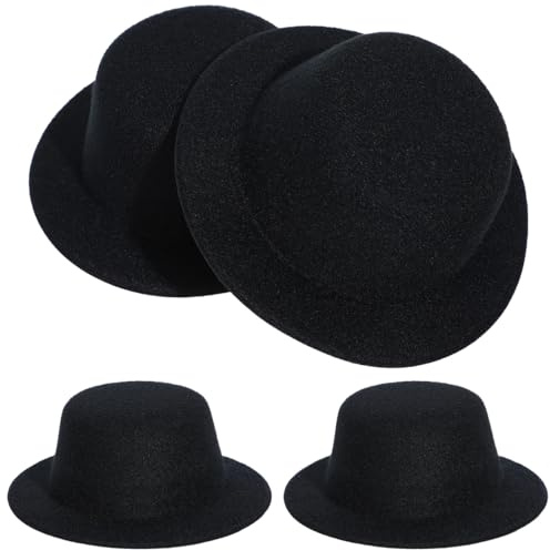 Gatuida 4stücke DIY Formale Hüte Mini Billycock Haarnadeln Stirnbänder Machen Zubehör Für Bastelarbeiten Kopfschmuck Und Haarspangen
