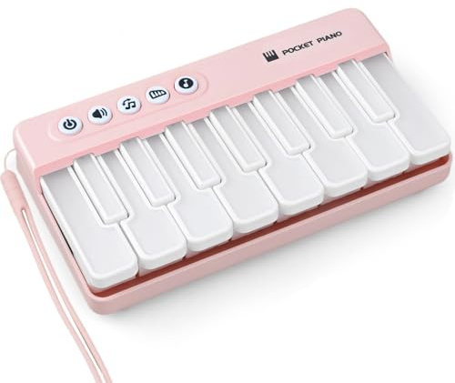 Dolanus Toys for 3-8 Year Old Boys Girls: Kids Piano Keyboard Portable Piano Keyboard, Gifts for Age 3 4 5 6 7 8 Toddlers Beginners Birthday Presents, Electronic Musical Instrument Toy (Pink)