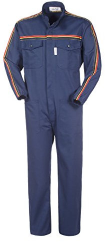 ROSSINI LANCELOT Tuta da Lavoro X Officina Collo Coreana Blu Gabardine Meccanico A41507 (L)