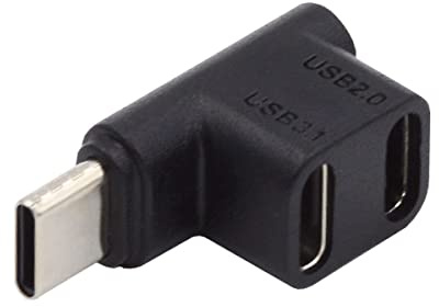 chenyang Splitter USB C, 1 maschio a 2 femmina 10 Gbps PD100W 4K60Hz estensioni adattatore per HDTV/disco/tastiera/mouse, supporta raffreddamento e ricarica allo stesso tempo