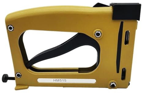 Grapadora neumática, Grapadora neumática para tapi Pistola de clavos Manual HM515 for producción de muebles y herramientas de decoración de interiores, fijación trasera del marco