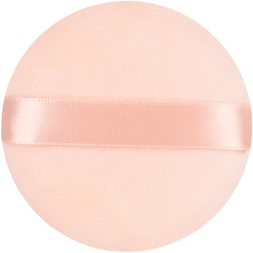Body Powder Puff Extra Soft Large 3.95 Dusting Powder Puff for Women Bath and Face Makeup Setting Powder Applicator - Perfect for Talcum or Loose Powder, Big Beauty Sponge