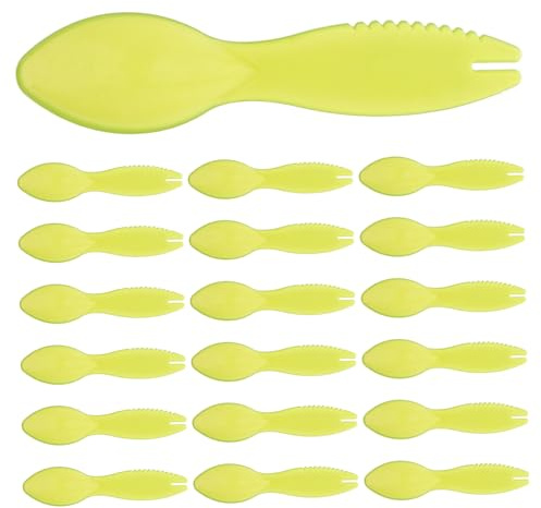 Toyvian 20 pièces Cuillère à Kiwi Plastique Ustensile Cuisine Multi-usage Éplucheur Fruits Ergonomique pour Kiwi Citron