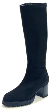 Viguera Bota Casual de Licra, con tacón y Suela de Goma - 8324 para: Mujer Color: Negro Talla: 39