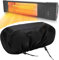 Universal Wall-Mounted Patio Heater Cover-420D Black Oxford Waterproof Dustproof Electric Infrared Heater Covers for Indoor Outdoor Garage Backyard Hanging Patio Heaters