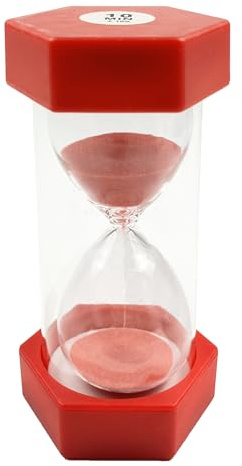 Sanduhr, Kinderuhr, dekorative Sanduhr, Timer können in Klassenzimmern, Küchen, Wohnungen, Büros und auch als dekorative Timeruhr, 10 Minuten, Rot