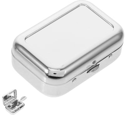 Pocket Ashtray Mini Stainless Steel Windproof Ashtray Silver | Portable Compact Lightweight, Easy to Clean and Safe to Use, Indoor Vehicle Use