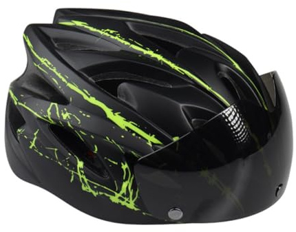 Hemobllo Casco Da Bici Magnetico Con Occhiali Integrati, Leggero e Traspirante, Regolabile, Per Ciclismo, Corsa e Sport All'aperto