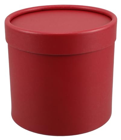 Ciieeo Runde Geschenkboxen aus Pappe mit Deckel Leere Verpackungsboxen für Hochzeit und Valentinstag als Pralinenschachtel und Blumenstraußbox