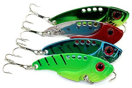 LENPABY 8 unids 5.5 cm 11g de Metal Duro vib señuelos de Pesca wobbler Lucio Carpa Trucha Perca Siluro cebos de Pesca