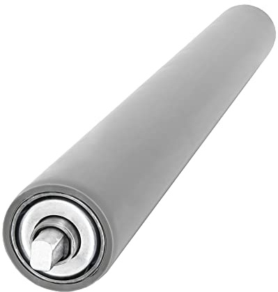 SCHMIDT systemprofile Tragrolle 500mm Ø 42mm Rollenbahn Untergurtrolle Rolle für Förderband mit Gummiüberzug