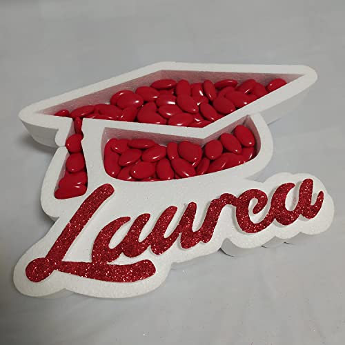 Generico Porta Confetti con scritta Laurea con Tocco Articolo Realizzato in Polistirolo Compresso