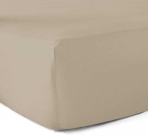 Sábana Bajera 100% algodón de 57 Hilos – Cordel – 80 x 200 cm – Gorro de 30 cm