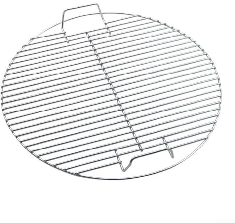 Gril rond portable en acier inoxydable pour camping et pique-nique mesure 44 x 5 cm