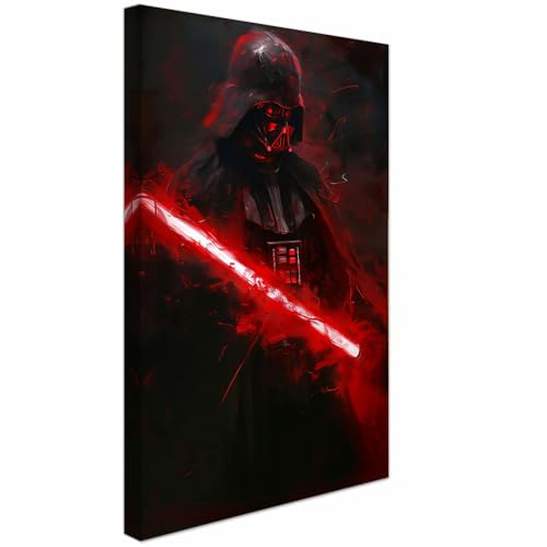 AREDE Bilder Wanddeko auf Leinwand Vader Art Decor Wohnzimmer Deko Zimmer Wandbilder Modern Bild | 60 x 40 cm | Fertig zum aufhängen