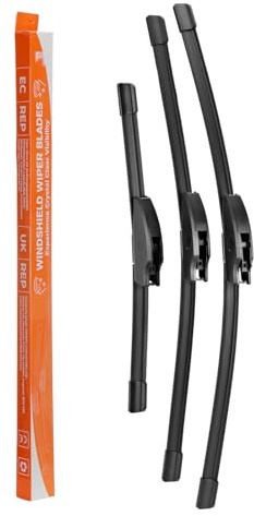 Scheibenwischer Wischerblätter Vorne + Hinten Satz Kompatibel mit VW Golf 4 / IV 1997-2005 Länge: 530mm/480mm/330mm Frontscheibenwischer und Heckscheibenwischer