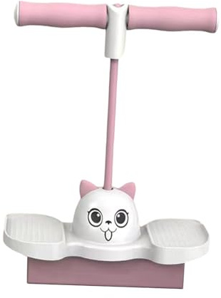 QUXVUIS Pogo Stick Trainerständer mit Pogo Hüpfball bietet Jungen und Mädchen beim aktiven Spielen starken Halt und fördert die Balance, Rosa, 380 x 900 cm