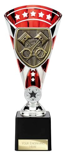 tecnocoppe Trofeo Motori - Pistoni 23 cm Targhetta Personalizzata Omaggio