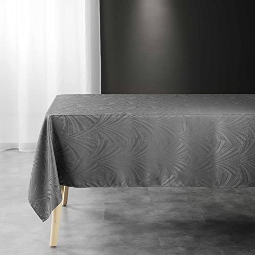 Douceur d'Intérieur Mantel Rectangular (140 x 240 cm) Lolly Antracita, Jacquard