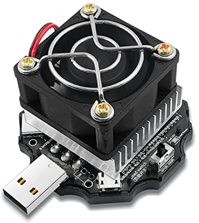 WANGCL 65W USB Load Tester Adjustable Electronic Load with Radiator Fan Support Pd Fast Charging for Testing Charging Power In Conjunction With USB Test Meters