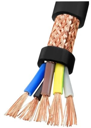 DUOCAI Cavo schermato RVVP Cavo di Segnale schermato con Nucleo in Rame RVVP da 5 Metri 2 3 4 5 Multicore 0,5 0,75 1,5 2,5 mm(4x1.0MM)