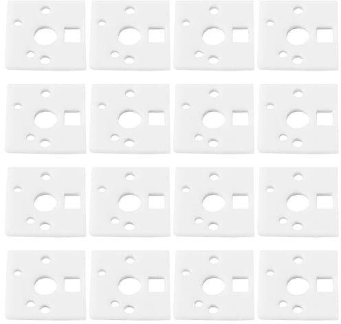 eMagTech Lot de 240 Coussinets de Commutateur de Clavier Mécanique en PE Coussinets en Mousse Antibruit pour Arbre de 1 Mm pour Clavier de Jeu à échange à Chaud 61/64/87/104 Blanc 14 X 14 X 1 Mm