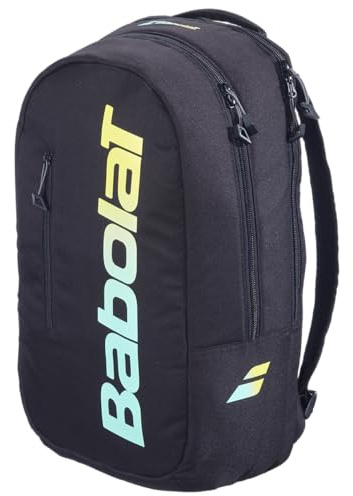Babolat, Borsa da padel Modello Cross Court, Taglia Unica, Colore Nero Multicolore, Capacità 20 litri, Scomparto dedicato per Racchetta, Tasca Accessori, Pratico e Organizzato