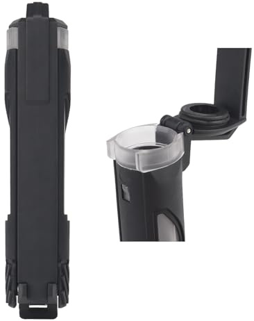 Taktisk Batteriförvaringshållare, Bärbar Vattentät Batterilåda Med Dubbel Fackdesign för CR123-, AAA- Och AA-ficklampabatterier(Black,Single)
