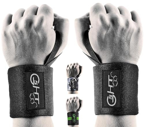 G5 HT SPORT Professionelle Fitness-Bandagen | Damen & Herren | Handgelenkbandagen für das Fitnessstudio | Bodybuilding Powerlifting Crossfit, Calistenics, Heben große Gewichte Wrist Wraps