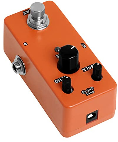 ibasenice Stereo Analog Guitar Delay Pedal Electric Guitar Effect Accessories Mini Orange Performance