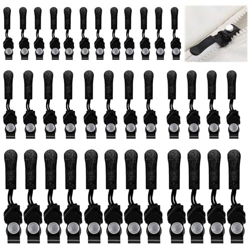 36 Stück Reparatur Zipper für Reißverschlüsse,3 Größen Reißverschluss Reparatur Set,Reissverschluss Reparatur,Reißverschluss-Ersatz für Jacken, Koffer, Rucksäcke,Zurückhaltender, einfacher Stil