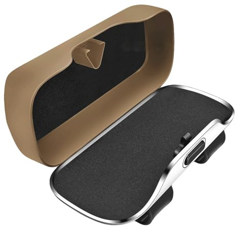 Hitburu Auto Brillenhalter,Kfz Brillen Organizer Für Sonnenblende - Organizerbox Für Reisen Autoinnenraum