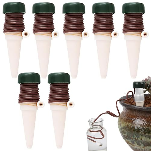 YIHAOH 6 pièces Distributeurs D'eau pour Plantes, Intérieur Arroseur Automatique Plante, Plante Goutte a Goutte Bouteille, Alimentation en Eau a La Demande, Économie D'eau et Économie