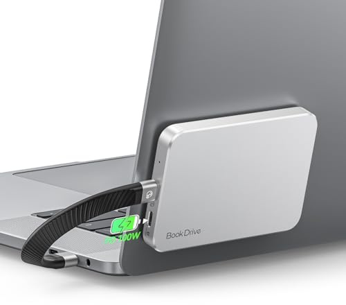 ORICO Magnetisk 1 TB extern SSD med 100 W PD-laddning, upp till 1 000 MB/s, Portable SSD USB 3.2 Gen 2, kompatibel med USB-C bärbar dator, smartphone, iPhone 16/15 Pro Max – BookDrive P10PLUS