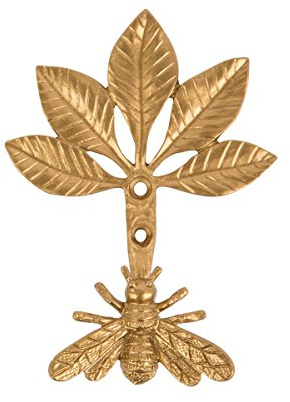 Sass & Belle Goldfarbener Bienenhaken und Raffhalter
