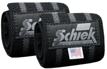 Schiek Sports strapazierfähige Handgelenkbandagen – Handgelenkbandage für Fitnessstudio, Workout, Blackout-Linie