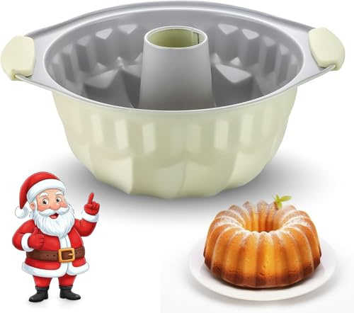 Boxiki Kitchen Premium Antihaft-Gugelhupf-Backform - Keramikgeschirr für perfekte Gugelhupfe, Chocoflan und mehr - Robust und leicht zu lösen