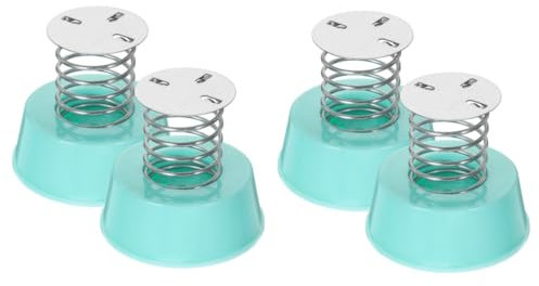 PAMINGONO 4stücke Dancing Toy Spring Base Für Auto Schüttelkopf-Dekoration Für Armaturenbrett Geeignet Für -Spielzeug Elektrofahrrad Starke Metallfeder Einfach Zu Bedienen Wasserblau