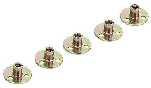 Ensemble D'écrous de Verrouillage à Trois Trous Plaqués Zinc M8, à Base Ronde, Fabriqués à Partir de Fer zingué de Haute qualité, Ces écrous Ont Une dureté élevée et Une Longue