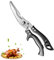 Mokaskaidj Trinciapollo, Trinciapollo Professionale Inox, Forbici da Cucina con Impugnatura Ergonomica, Forbici da Cucina Acciaio Inox Multiuso per Pollo, Carne, Tacchino, Pesce